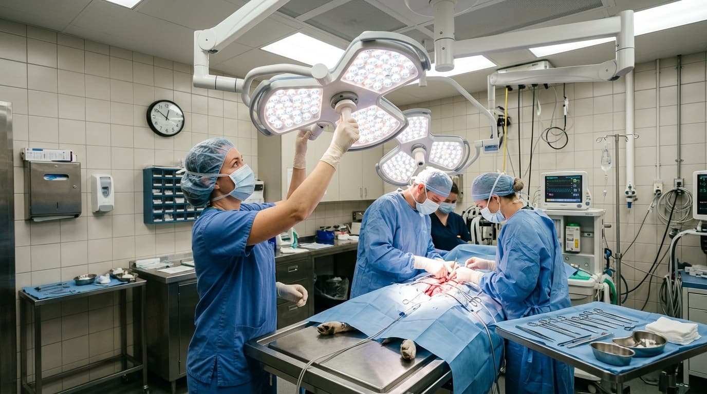 Mobile vs Ceiling LED Operating Lamp: Space Requirements