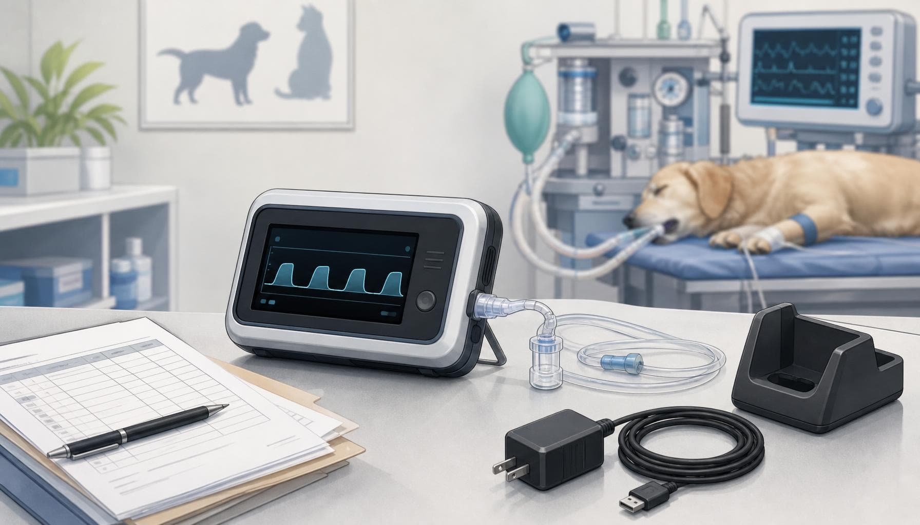 Portable Capnograph Monitor: CE/FDA Import Documents