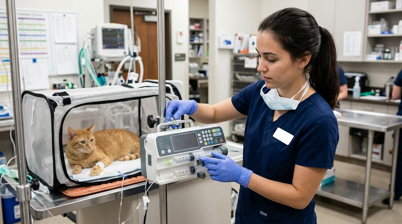 Syringe Pump vs Volumetric Pump for Low-Volume Feline CRIs